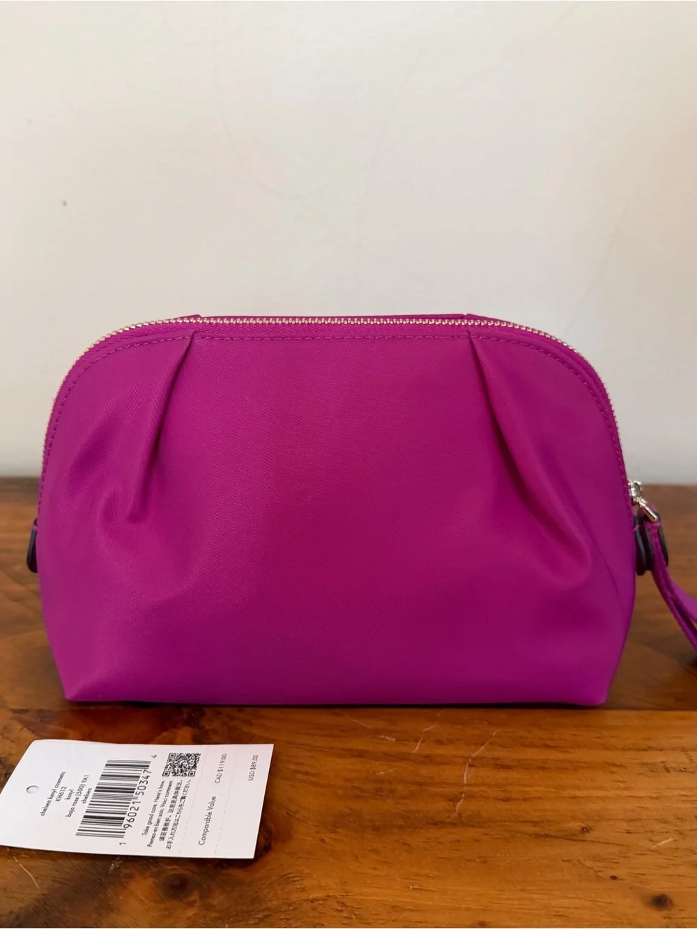 Kate Spade Nylon Cosmetic Bag in Baja Rose